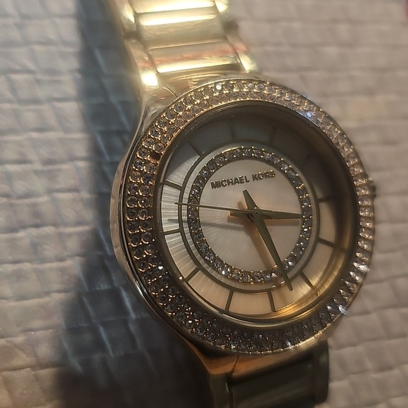 Michael Kors Gold Watch with Crystal Accents main image 4